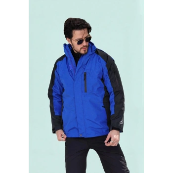 Su Geçirmez Erkek Kışlık Mont Rüzgarlık Yağmurluk 162 Fiyort Sogne Arada Çıkarılabilir