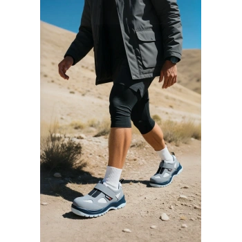 Süet İş Güvenliği Ayakkabısı Mekap Jüpiter S1 157 EN ISO 20345 Deri Çelik Burunlu