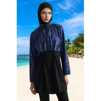 Tam Koruma Sağlayan Tasarım Tesettür Plaj Giyim Klora Dayanıklı Esnek Kumaş Şık Detaylı