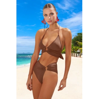 Tasarım Bikini Takımı Klora Dayanıklı Hızlı Kuruyan Şık Detaylı Özel Plaj Ve Havuz İçin