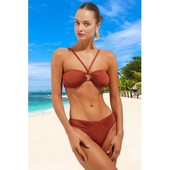 Tasarım Bikini Takımı Şık Detaylı Su Sporları İçin Esnek Kumaş Özel