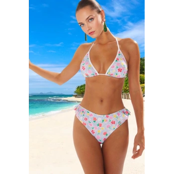 Tasarım Bikini Takımı Yüksek Konfor Esnek Kumaş Plaj Ve Havuz İçin Şık Detaylı Yaz Koleksiyonu