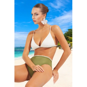 Tasarım Bikini Takımı Yüksek Konfor Hızlı Kuruyan Özel Plaj Ve Havuz İçin