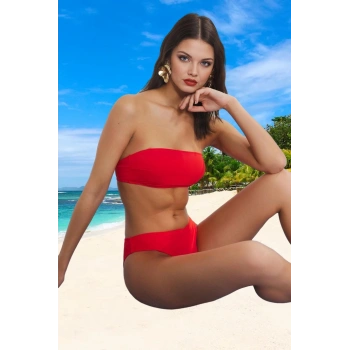 Tasarım Bikini Takımı Yüksek Konfor Hızlı Kuruyan Şık Detaylı Plaj Ve Havuz İçin