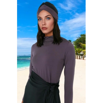 Tasarım Tesettür Plaj Giyim Ergonomik Kesim Özel Su Sporları İçin