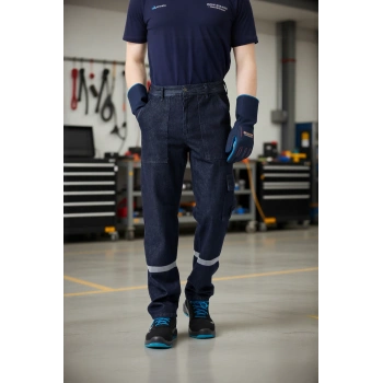 Tulipa Denim Yazlık İş Pantolonu Koyu Hafif