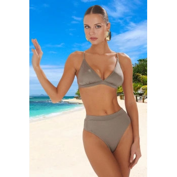 Üçgen Bikini Takımı Esnek Kumaş Klora Dayanıklı Özel Tasarım Ergonomik Kesim