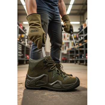 Unisex Outdoor Tactical Gerçek Deri Su geçirmez Bot P1492 NBJ