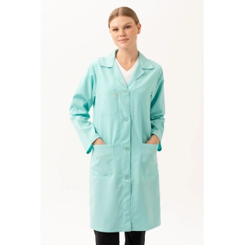 Kadın Uzun Kollu İş Önlüğü OEKOTEX Sertifikalı Vanessa Şık Rahat Cepli Model