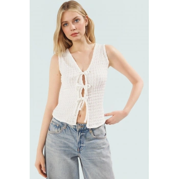 Vücuda Oturan Bağcıklı Bluz Rahatlık ve Şıklık Bir Arada Premium Kalite Dayanıklı Malzeme