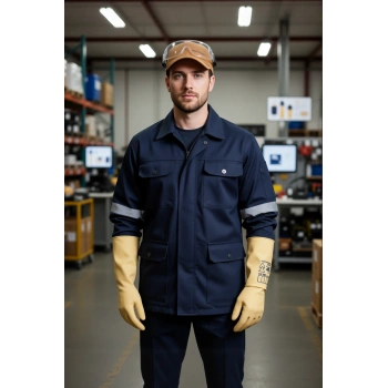 Yalitimli Elektrikci Eldiveni ISG Onaylı 10KV Koruma CE Elektrikçi İzole Yalıtımlı Eldiven