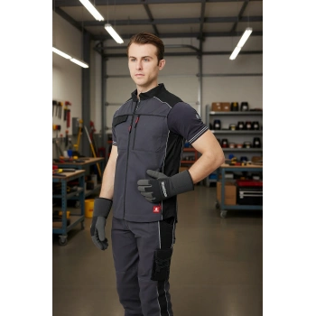 Yazlık İş Yeleği Polyester Gabardin Allium Outdoor Yelek Hafif Nefes Alabilir Fonksiyonel Cepli