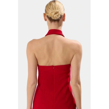 Yazlık Kısa Elbise 88 cm Boy Polyester Elastan Dokuma Kumaş Trend Tasarım