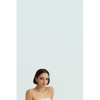 Yazlık Kolsuz Bluz Renk Gabardin Kumaş Straplez Fitted Basic Günlük Kullanım İçin