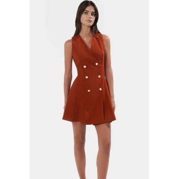 Yazlık Mini Ceket Elbise Dokuma Finike Kumaş İş Ve Günlük Özenle Seçilmiş Premium Kalite