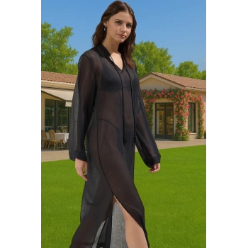 Yazlık Polyester Şifon Maxi Elbise Tek Kol Detaylı Rahat Özenle Seçilmiş Premium Kalite Modern Stil