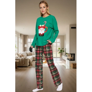 Yılbaşı Temalı %100 Pamuklu Pijama; Rahat Sıcak ve Şık Kaliteli İşçilik Kullanım Uzun Ömürlü