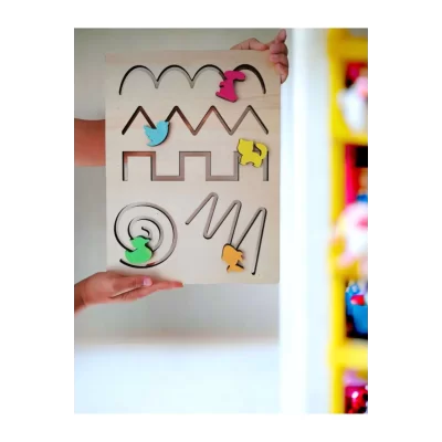 Montessori Eğitici Ahşap Oyuncak - İnce Motor Çalışmaları