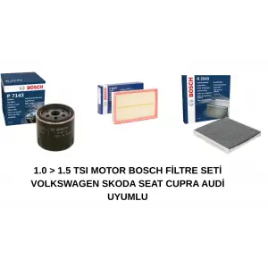 Bosch Filtre Seti 1.0 > 1.5 TSI Uyumlu