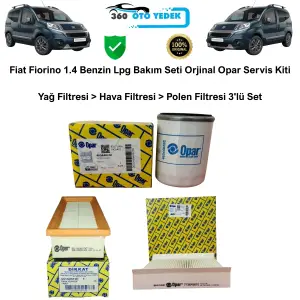 Fiat Fiorino 1.4 Benzin Lpg Bakım Seti Yağ Filtresi > Hava Filtresi > Polen Filtresi