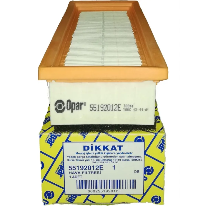 OPAR 55192012E Fiat 1.4 Hava Filtresi Linea Albea Punto Doblo Palio İdea