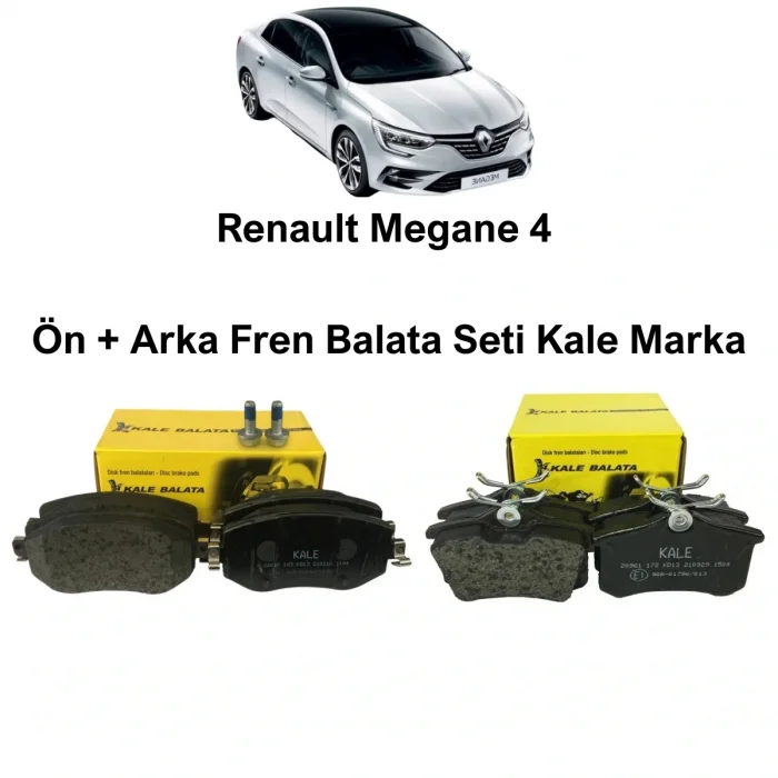 Kale Megane 4 Ön + Arka Fren Balata Takımı