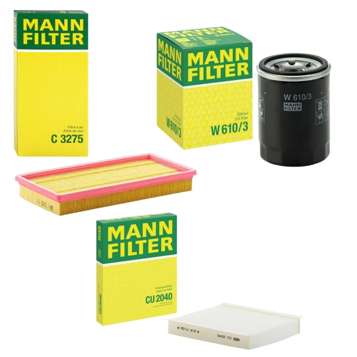 MANN FİAT EGEA 1.4 TÜM SERİLERE UYUMLU FİLTRE SETİ HAVA + YAĞ + POLEN FİLTRESİ 3'LÜ SET