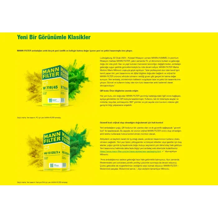 Mann HU7008Z Yağ Filtresi 1.6>2.0 TDI Volkwagen Skoda Seat Audi