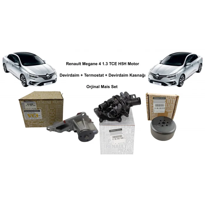 Renault Megane 4 1.3 TCE H5H Devirdaim + Kasnak Termostat Seti