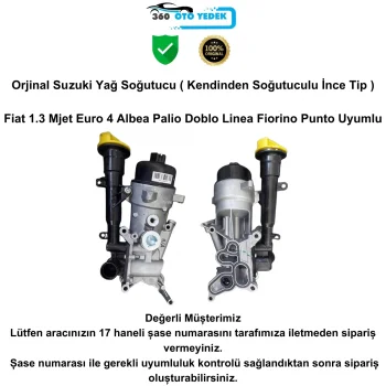Suzuki 16500M86J60 Yağ Soğutucu Fiat 1.3 Mjet Euro 4 Albea Palio Doblo Linea Fiorino Punto