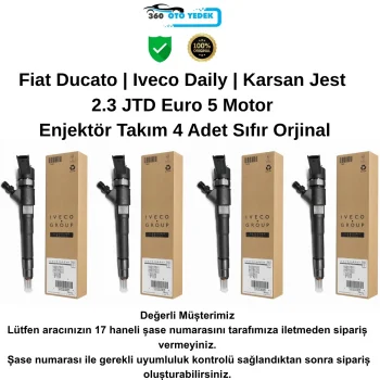IVECO 504389548 Enjektör Takım 2.3 JTD Euro 5 Fiat Ducato İveco Daily Karsan Jest