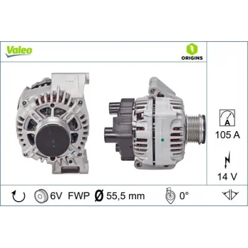 VALEO 446751 Şarj Dinamosu Alternatör Fiat 1.3 Mjet Linea Doblo Fiorino 105 Amper