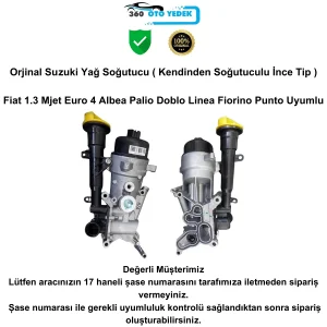 Suzuki 16500M86J60 Yağ Soğutucu Fiat 1.3 Mjet Euro 4 Albea Palio Doblo Linea Fiorino Punto