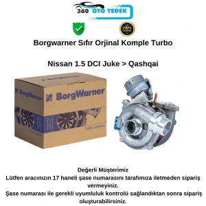 Borgwarner 54399980070 Turbo Nissan 1.5 DCI Juke > Qashqai 7701476883-8200625683-1441100Q0F