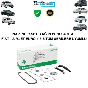INA 559181741 Zincir Seti Fiat 1.3 Mjet Euro 4-5-6 Tüm Serilere Uyumlu
