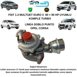 Motopower 1001MPW Fiat 1.3 Mjet Euro 4 90 > 95 Hp Turbo Linea Punto Doblo Corsa 55198317