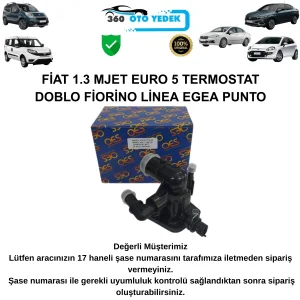 OES T11603 Fiat 1.3 Mjet Euro 5 Termostat Doblo Fiorino Linea Egea Punto