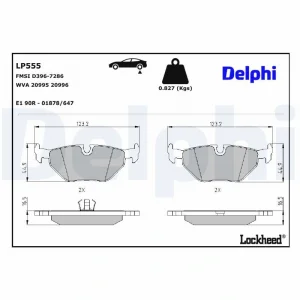 Rover 75 Arka Fren Balata Takım Delphı LP555