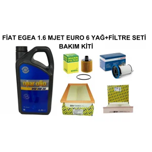 Fiat Egea 1.6 Mjet Euro 6 Yağ + Filtre Bakım Seti 5 Parça