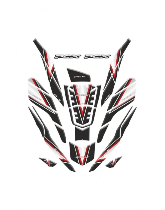 Pcx 2021 - 2024 Uyumlu Tank Pad Set 003