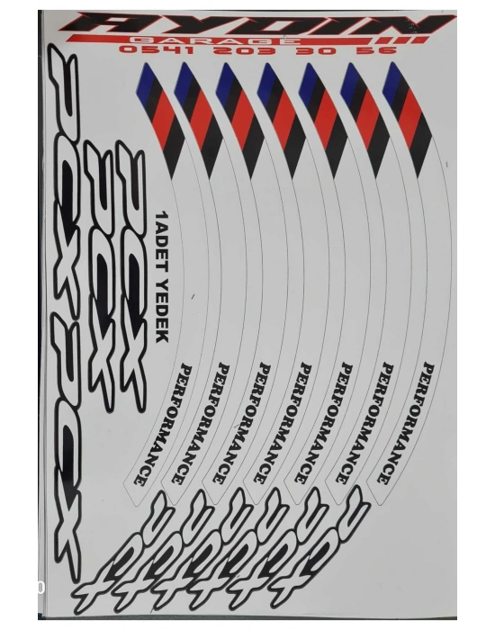 HONDA pcx Uyumlu beyaz 1 Set Jant Şeridi