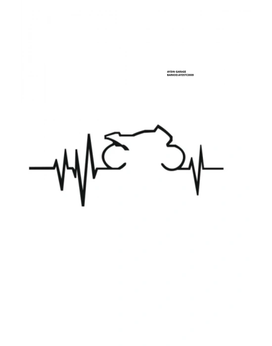 Motor Sticker, Motorsiklet Sticker 18X8 CM Uyumlu