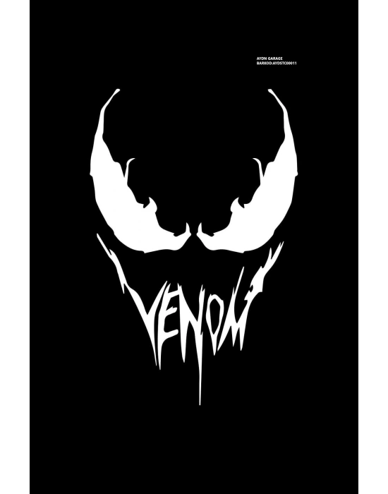 Venom Face Araba, Motorsiklet, Kask, Laptop,cam Sticker 16x12 Cm