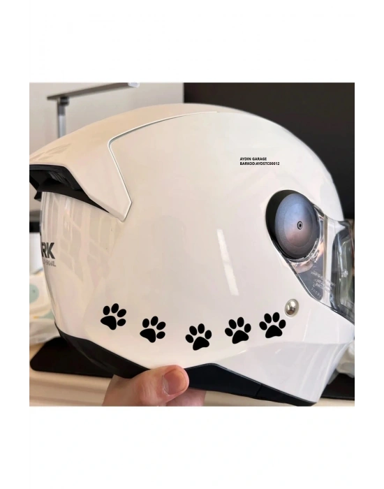 Kedi Patisi Motorsiklet, Laptop, Kask, Araba Sticker 8li Uyumlu