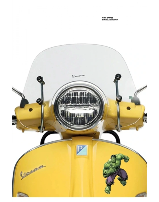 Yeşil Devhulk Araba, Motorsiklet, Kask, Laptop, Cam Sticker 17x11 Cm
