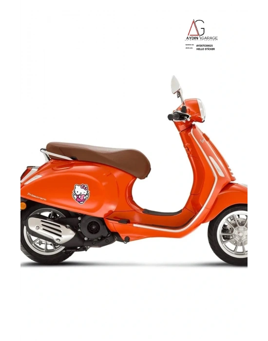 Helo Kiti Kalpli Motorsiklet, Laptop, Kask, Araba Sticker 14x14 Cm