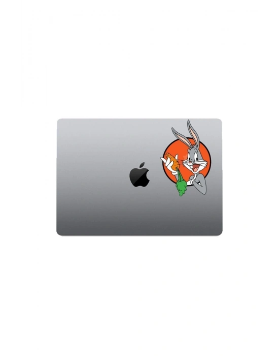 Bugs Bunny Havuç Motorsiklet, Laptop, Kask, Araba Sticker 15x9 Cm