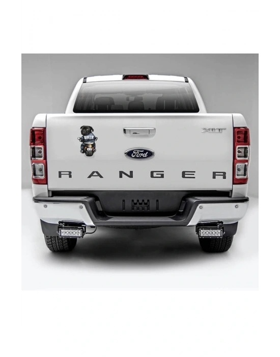 Biker Pug Araba, Motorsiklet, Kask, Laptop, Cam Sticker 14x9 Cm