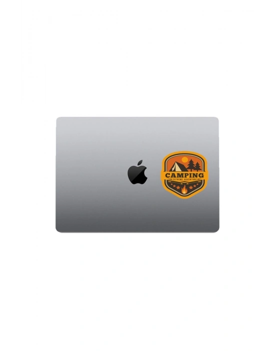 Camping Motorsiklet, Laptop, Kask, Araba Sticker 12x12 Cm