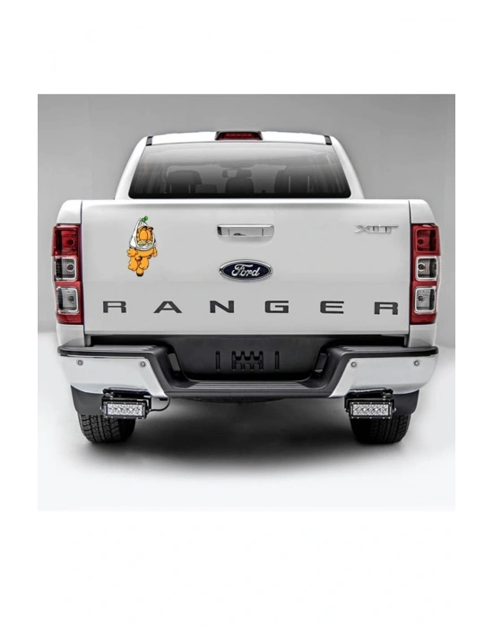 Tembel Garfield Araba, Motorsiklet, Kask, Laptop, Cam Sticker 14x9 Cm